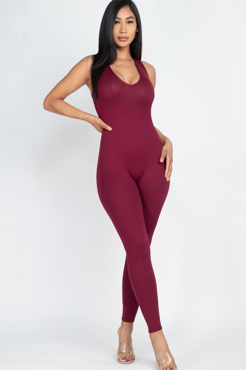 Racer Back Bodycon Jumpsuit (CAPELLA)-10