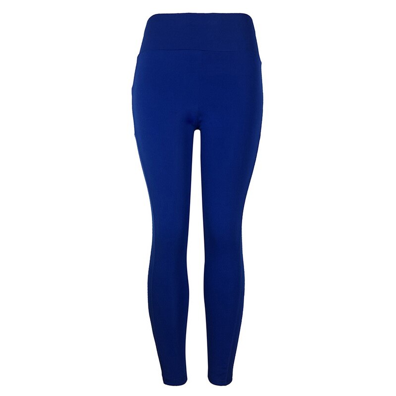 Solid Running Pants High Waist Fitness Yoga Pants With Pocket Tights Women Yoga Sport Trousers Training Workout leggings-2